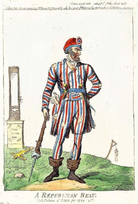 A Republican Beau, 1794, by Isaac Cruikshank