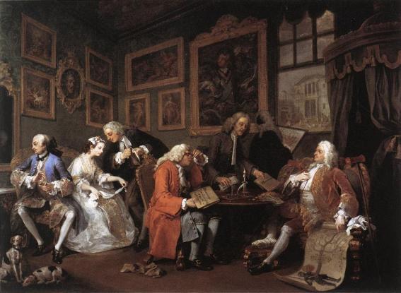 William Hogarth - The Marriage Settlement, 1743